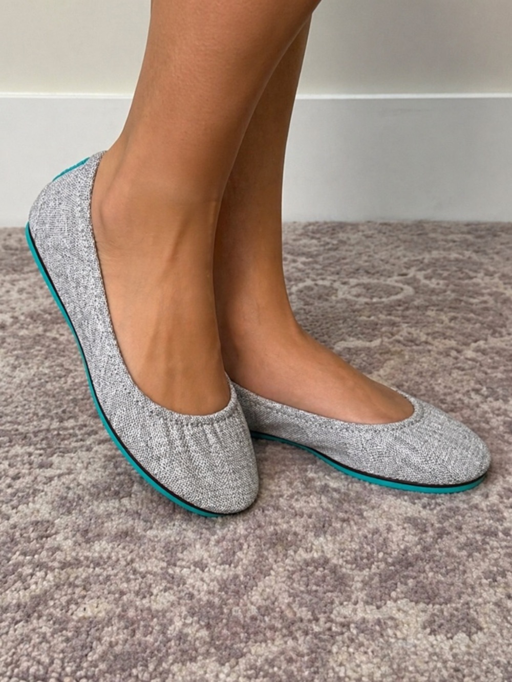 Tieks Women’s 9 Grey Gray Silver Lake Flats Shoes